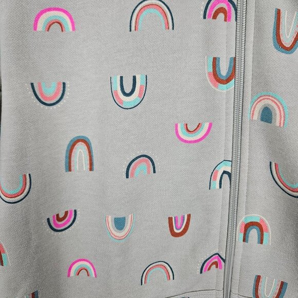 Cat & Jack Girls Printed Zip-Up Fleece Jacket Hoodie Size XXL (16/18) School - Picture 8 of 11